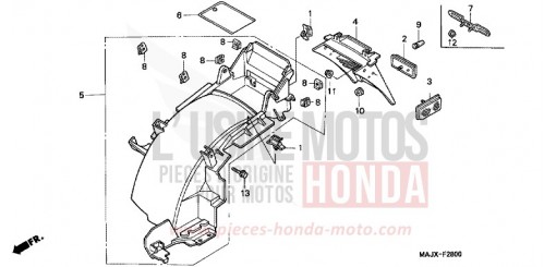 REAR FENDER ST1100AY de 2000
